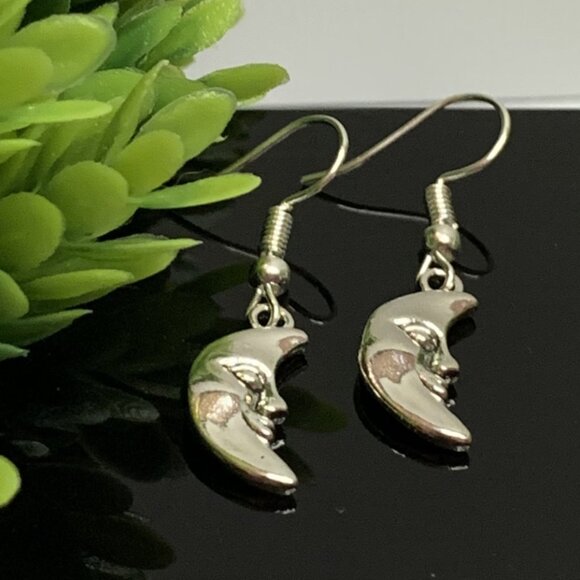 Moon Earring, Nature Earring, Punk Earring, Goth Earring, Science Earring, Gift - Picture 3 of 5